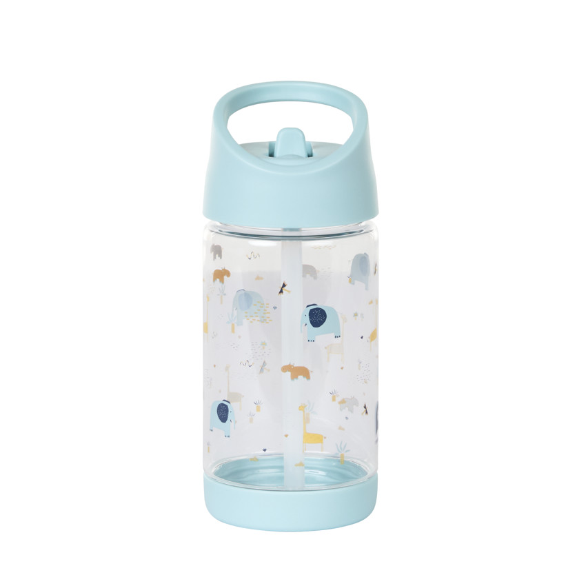 Botella de safari con pajita retráctil - 400ml 
