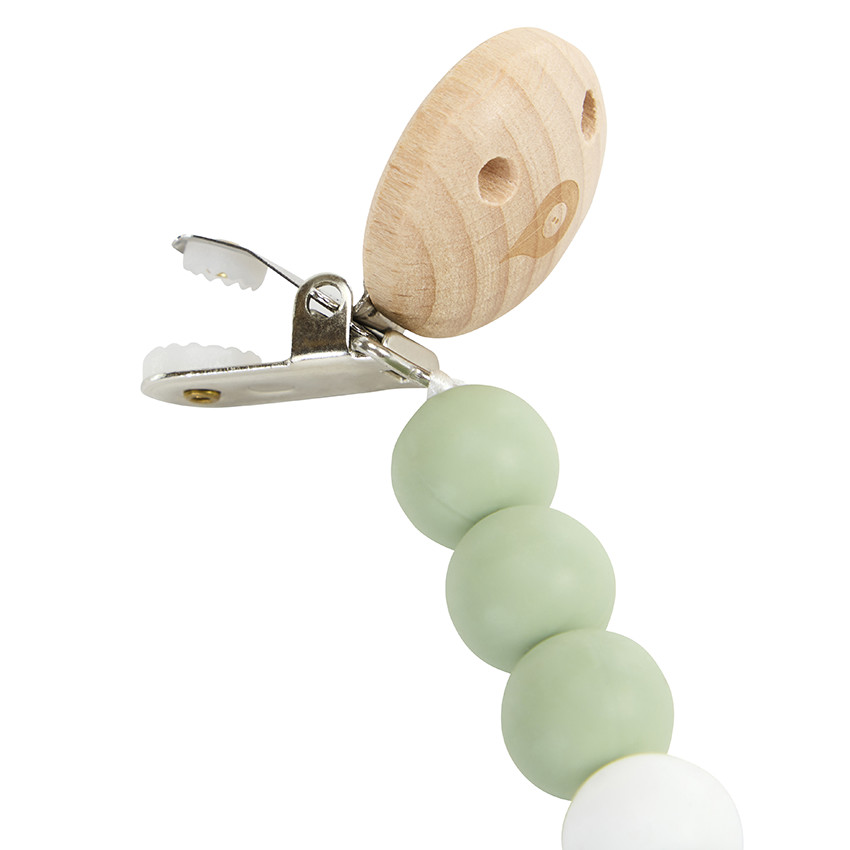 Chupete de madera y silicona verde  Additional Chupete de madera y silicona verde