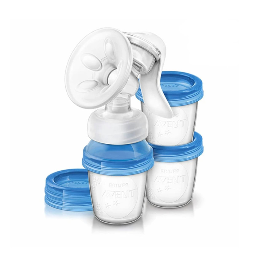 Extractor de leche manual + 3 botes conservación SCF330/13 