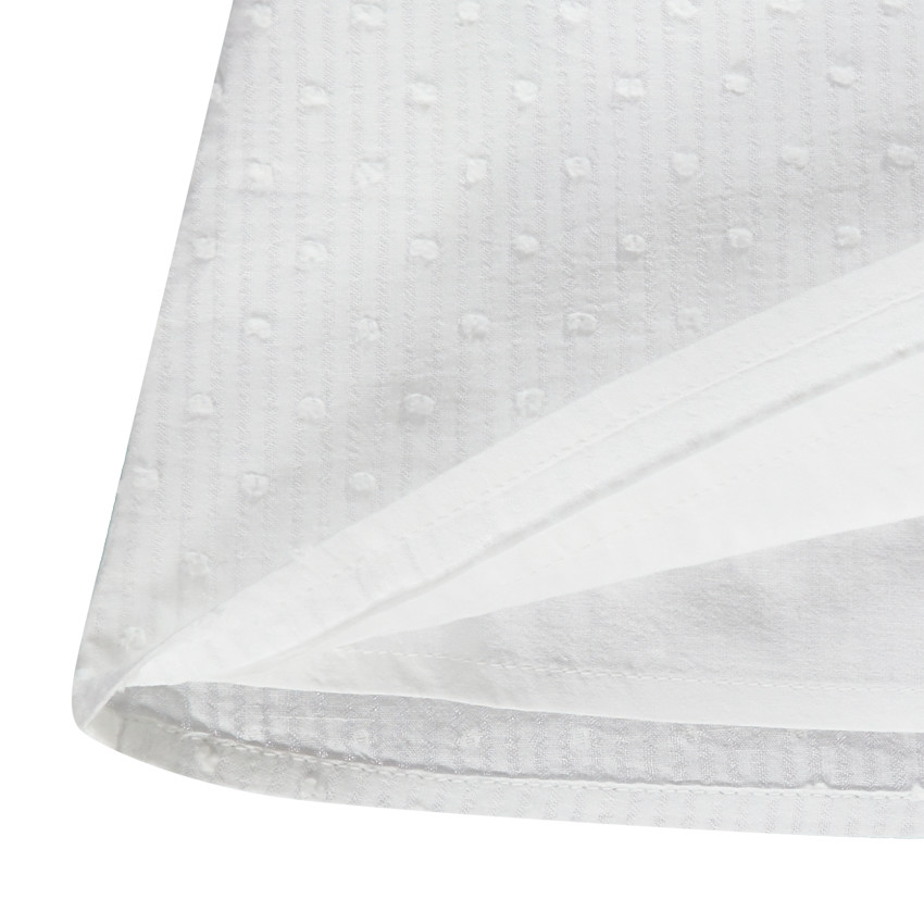 Túnica de plumetis con cuello de bordado inglés para bebé niña 