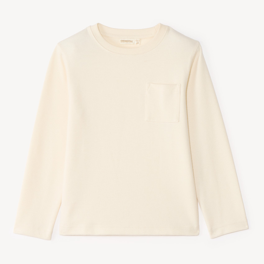 Camiseta de manga larga para niño lisa 