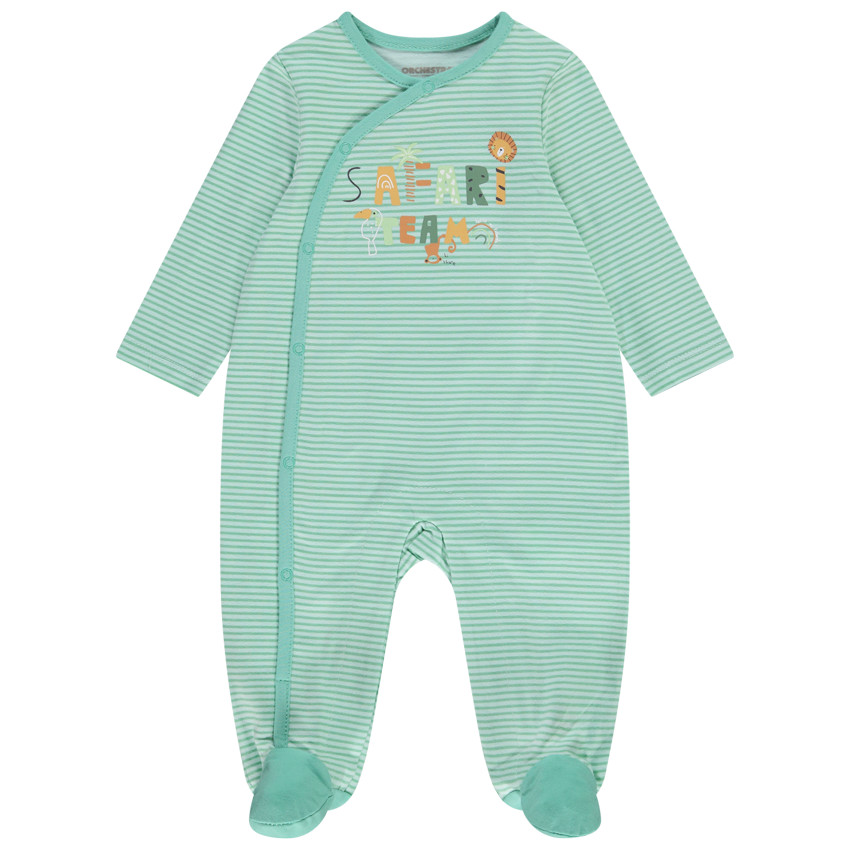 Lote de 3 peleles de jersey para bebé niño - Aperturas diferentes según la edad 