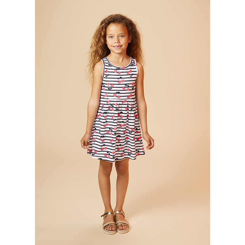Robe de tirantes estampado mariposas niña 