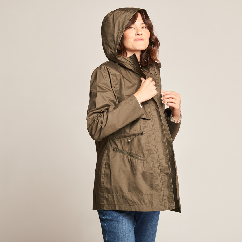 Parka de maternidad evolutiva con capucha 