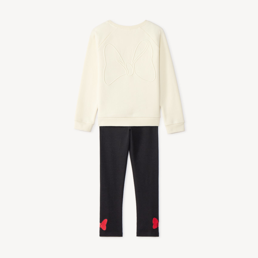 Conjunto de chándal de sudadera y leggings niña con motivo de Minnie Disney. 