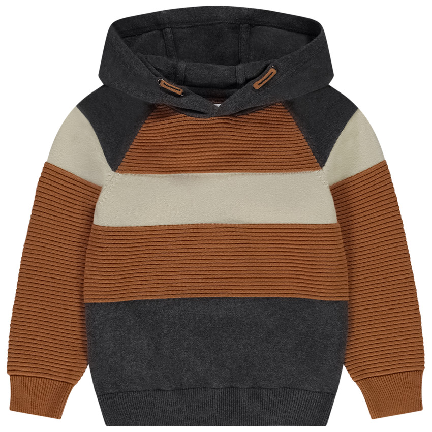 Sudadera con capucha efecto color block para niño  Additional Sudadera con capucha efecto color block para niño