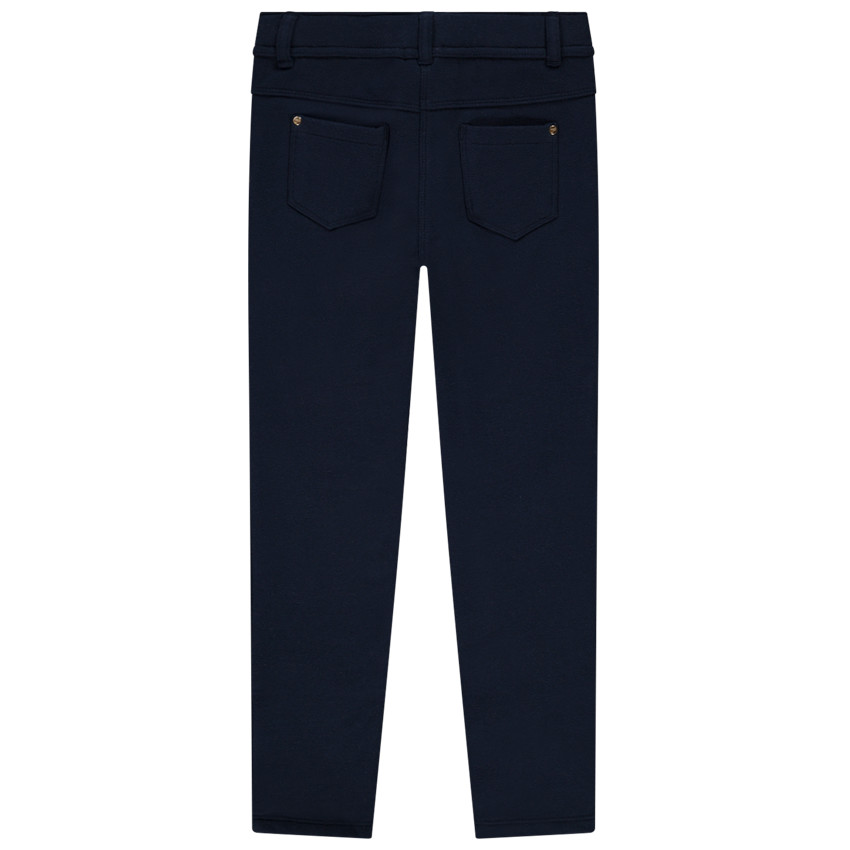 Pantalón de felpa liso niña 