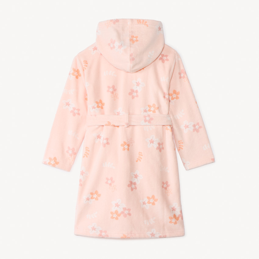 Bañador de felpa con estampado de flores para niña 