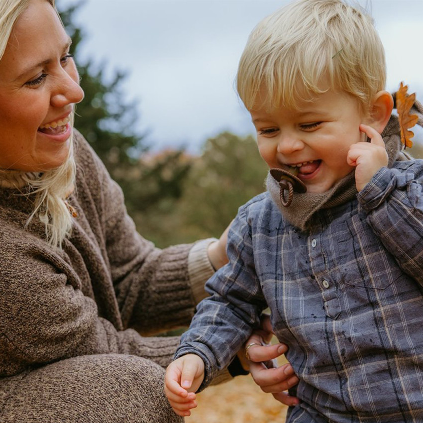 Pack 2 chupetes de silicona 6-18M Rope Blush/Cocoa 