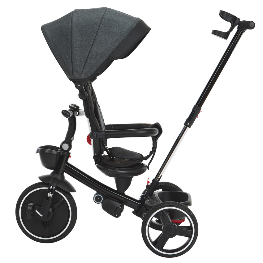 Triciclo Triky 5 en 1 evolutivo gris/negro 