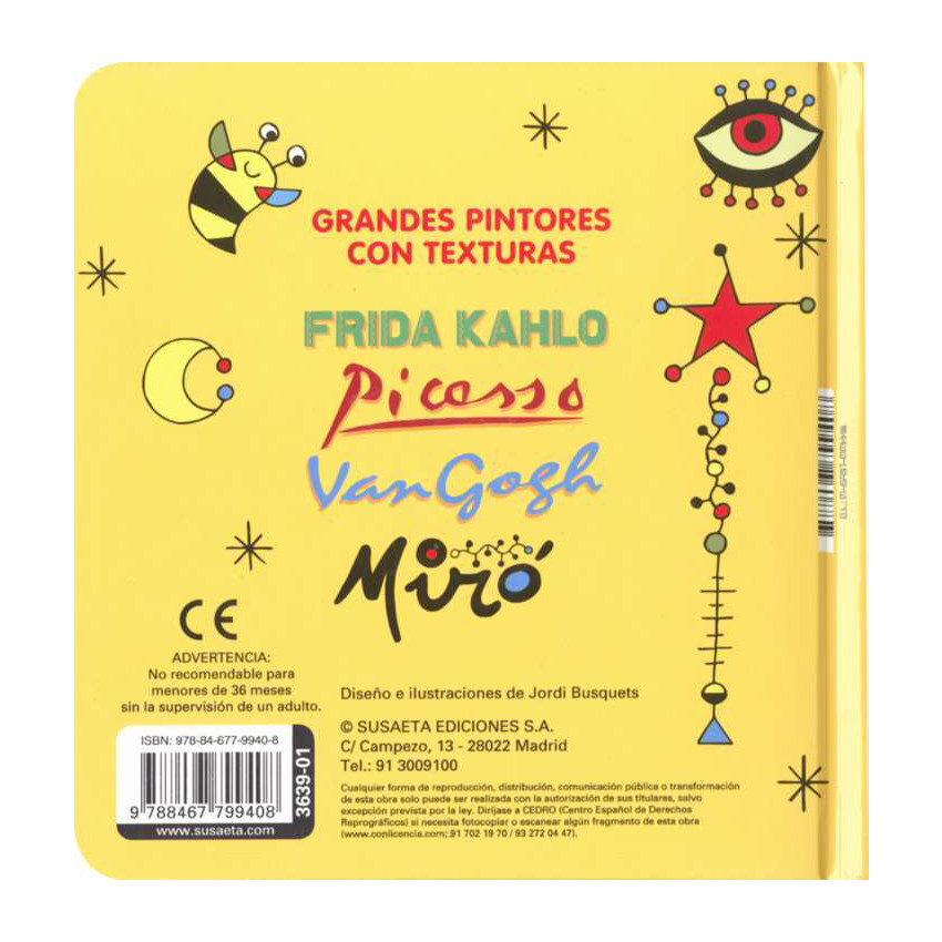 Libro con texturas Miró... para niños +2años 