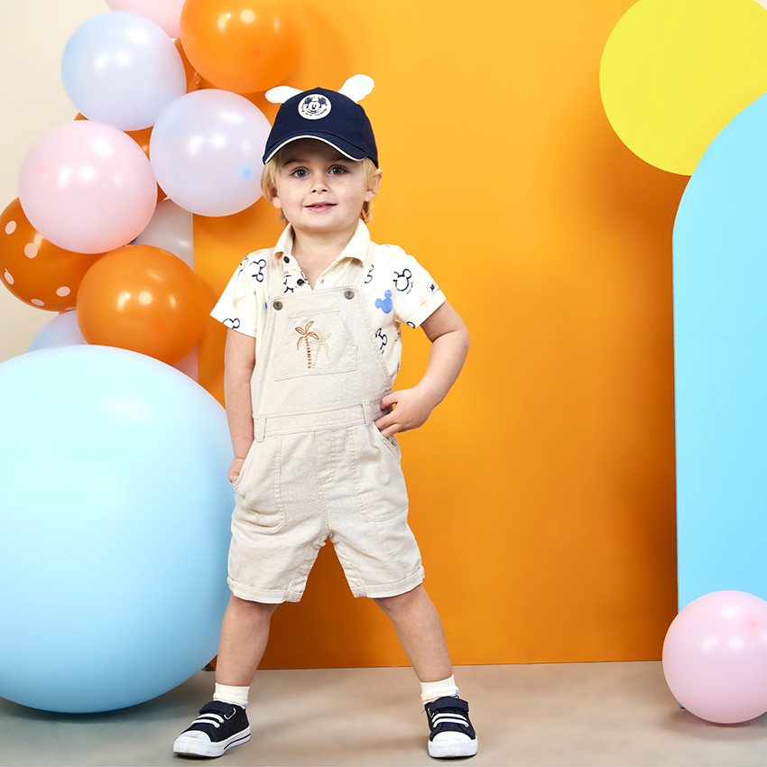 Polo manga corta estampado Mickey Disney para bebé niño 