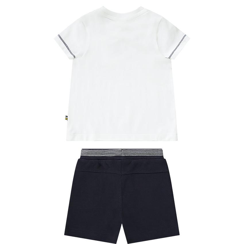 Ensemble de plage t-shirt brodrie dauphin + bermuda pour bébé garçon 