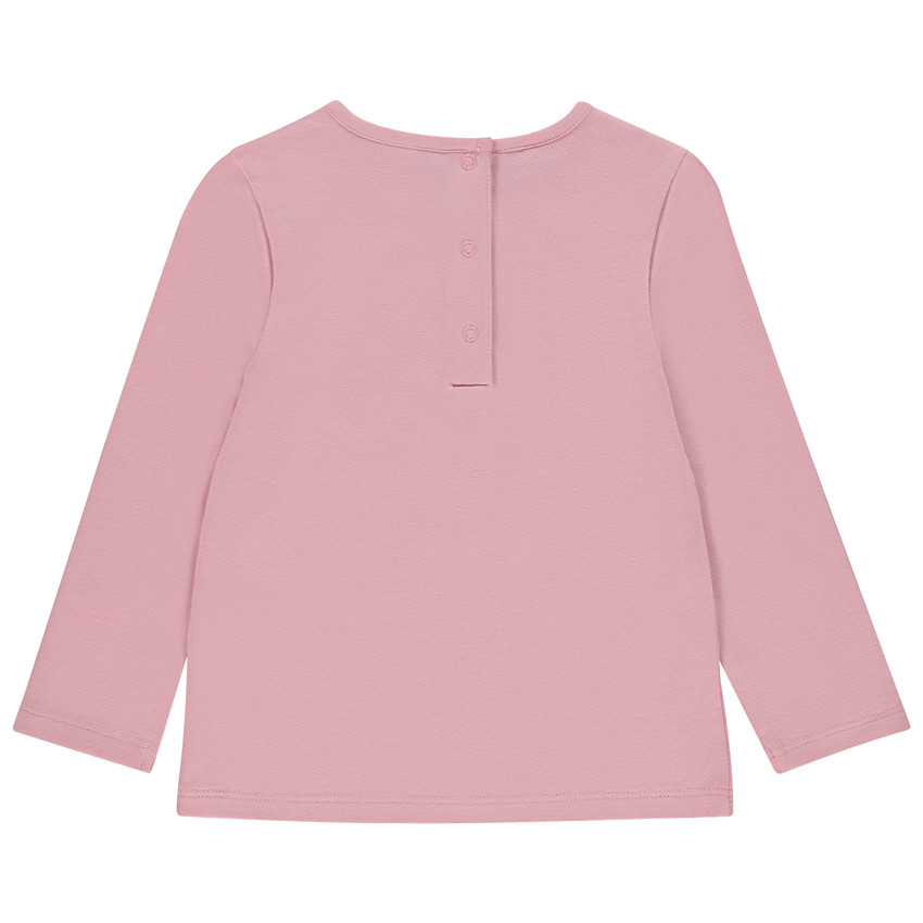 Pack de 3 camisetas de manga larga con estampado de corazón para bebé niña 