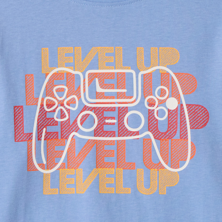 Camiseta de manga larga con estampado fantasía para niño 