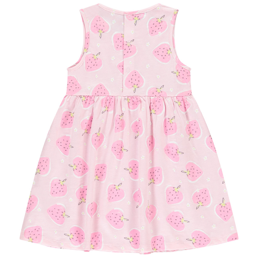 Lote de 3 vestidos sin mangas con estampado fantasía para niña 