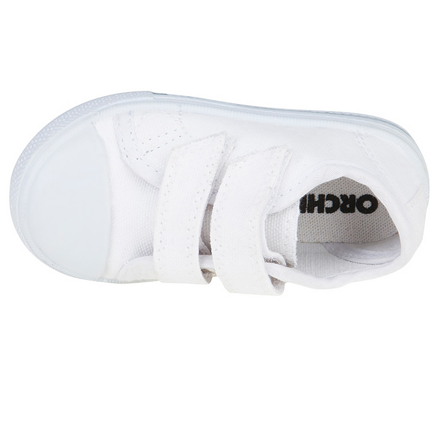 Baskets basses en toile à scratchs du 28 au 35  