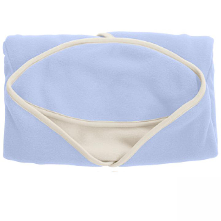 Couverture enveloppante Babynomade Fleece T2 - Ciel/Ivoire 