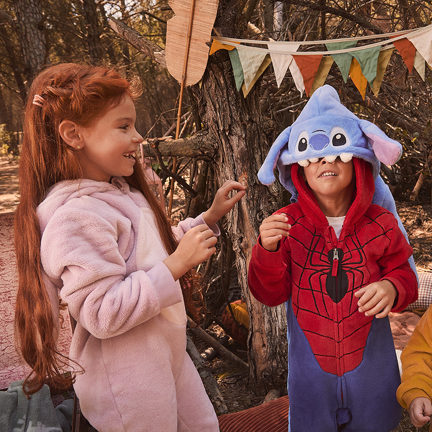 Pelele de sherpa con capucha Stitch Angel Disney para niña 