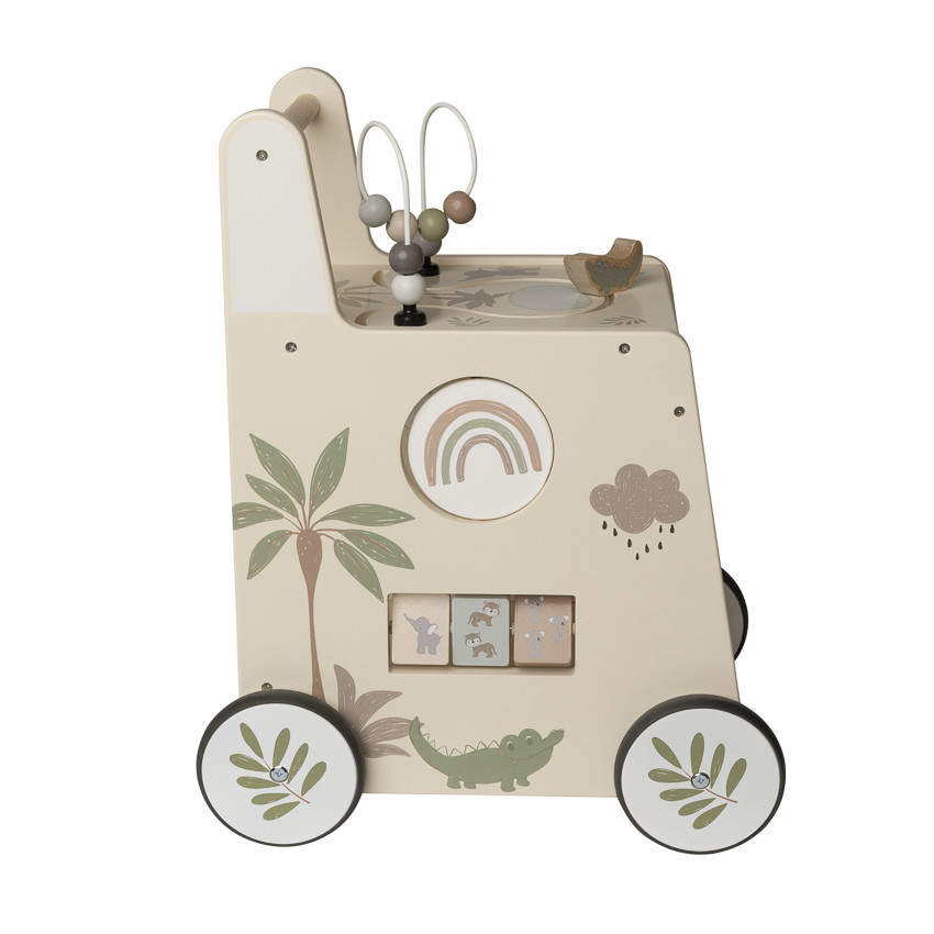 Chariot de marche ludique en bois Little Savane 