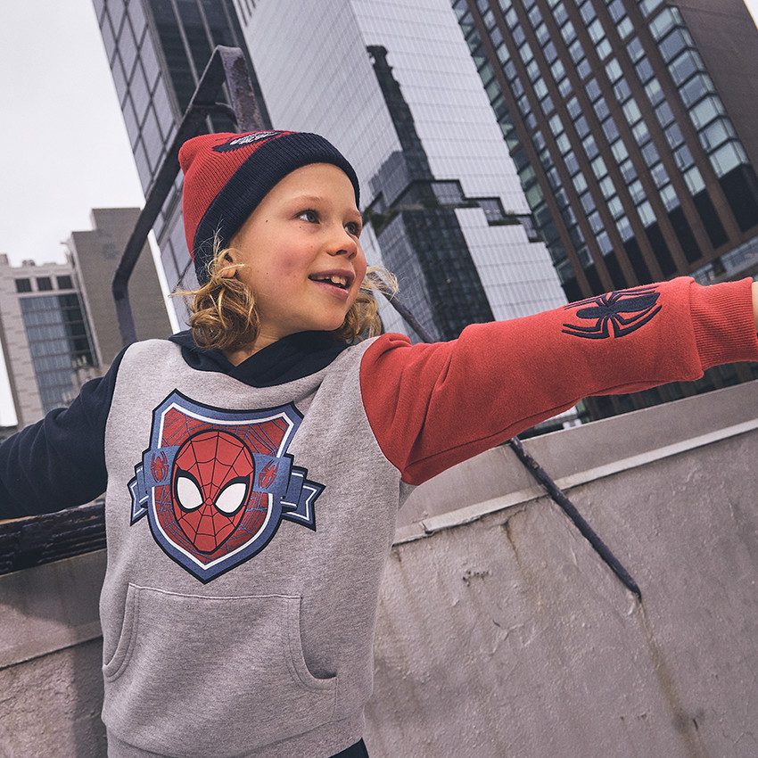 Conjunto de chándal efecto color block Spider-Man Marvel para niño 