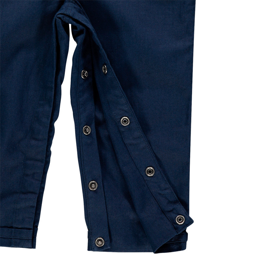 Salopette longue en coton et lin à motifs brodés  Additional Salopette longue en coton et lin à motifs brodés