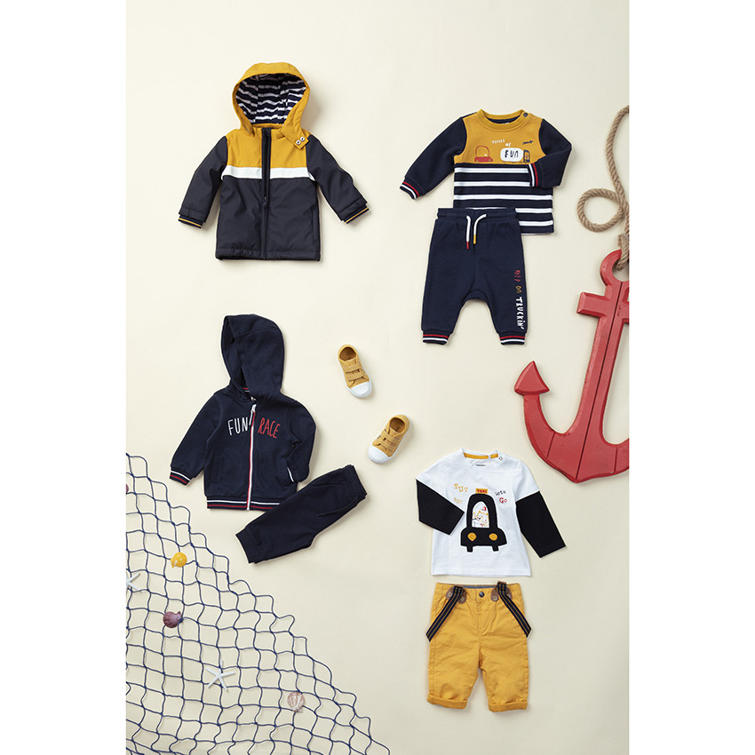 Coupe-vent en gomme à doublure rayée 