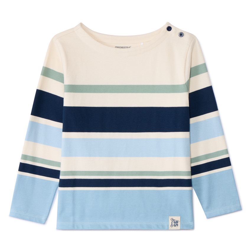 Marinière à rayures irrégulières pour garçon 