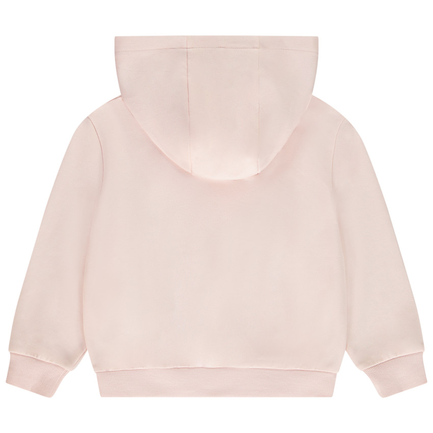 Sudadera de felpa oversize con capucha lisa para niña 