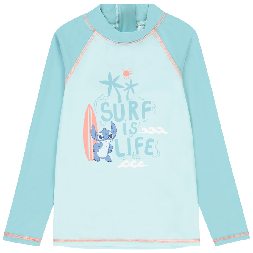 Camiseta de manga larga anti-UV SPF 50+ Stitch Disney para niño 