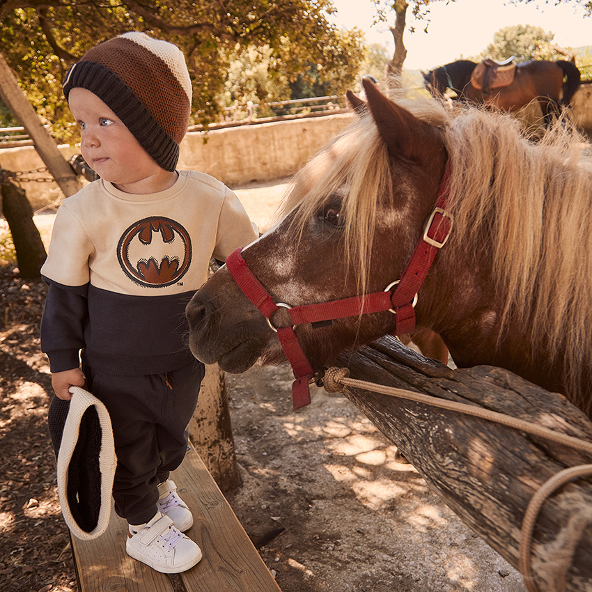 Conjunto de sudadera Batman Warner y pantalones de chándal para bebé niño 