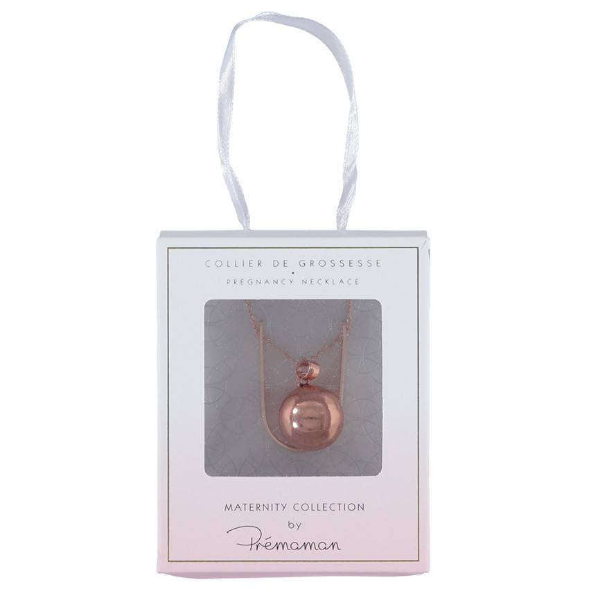 Bola de embarazo en metal oro rosa 