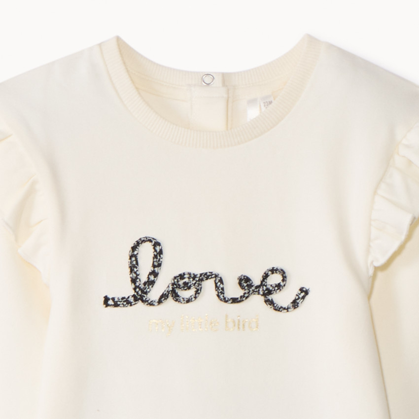 Conjunto de chándal con estampado floral para bebé niña 