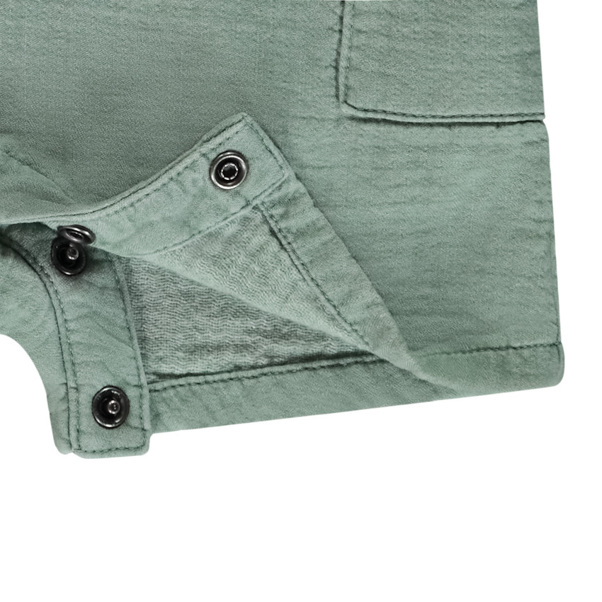 Conjunto 2 piezas con peto bordado para bebé niño 