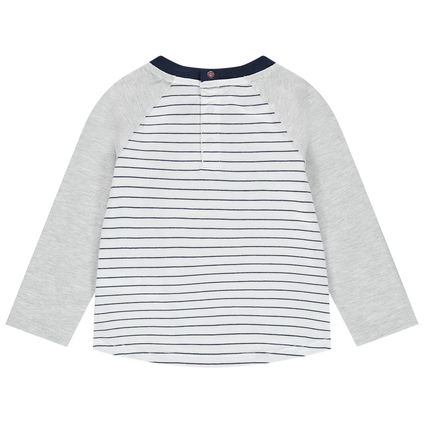 camiseta mangas largas de rayas print logo Superman  Additional camiseta mangas largas de rayas print logo Superman