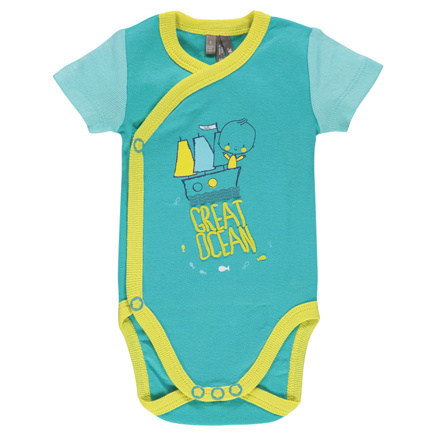 Pack de 3 bodies de manga corta con estampado de fantasía con espíritu marinero 