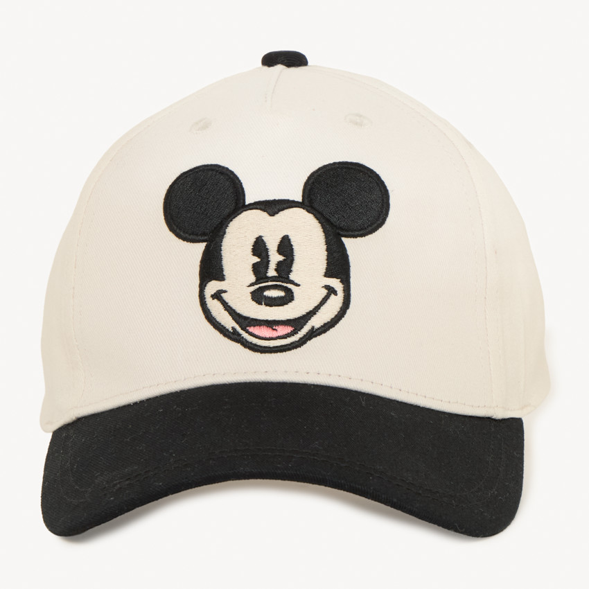 Gorra bicolor bordada de Mickey Mouse Disney para niño. 