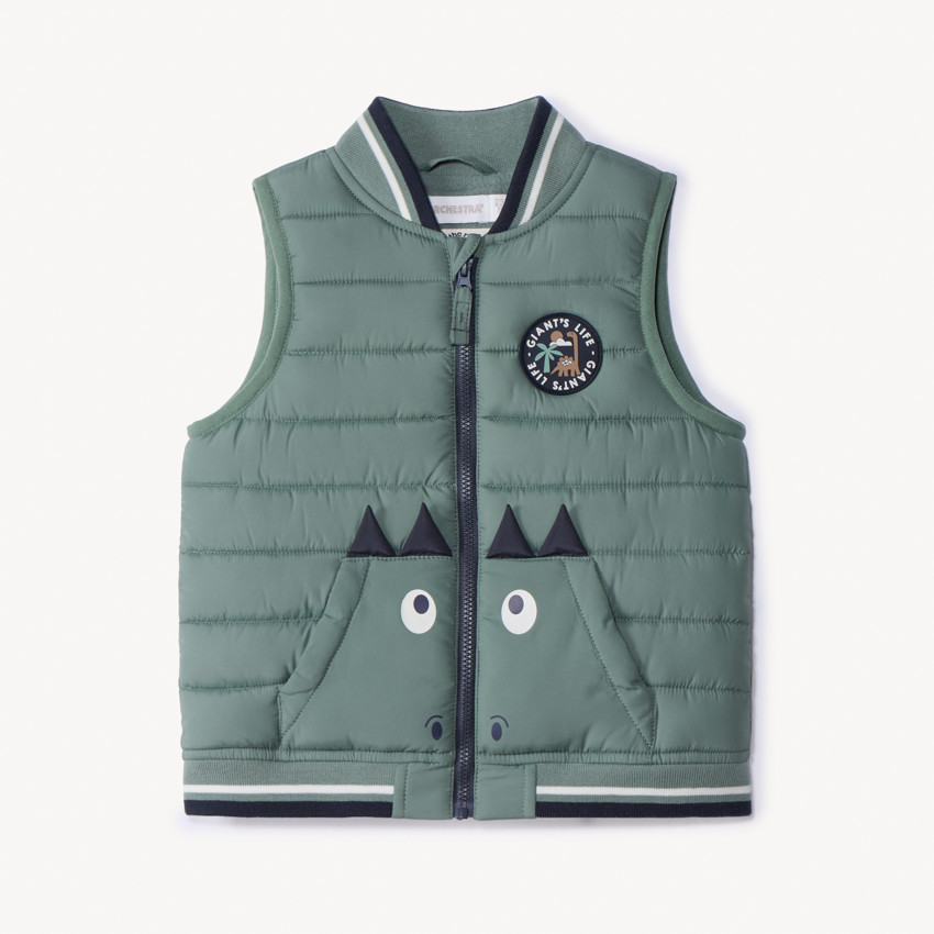 Chaleco divertido de dino para bebé niño 