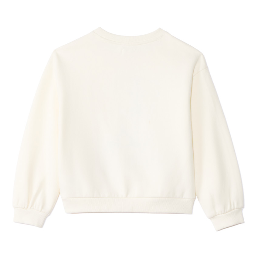 Sweat molleton oversize motif santiag pour fille 