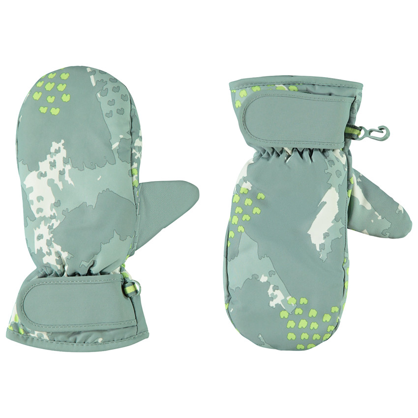 Moufle de esquí forrado con similcuero e impreso para niño 