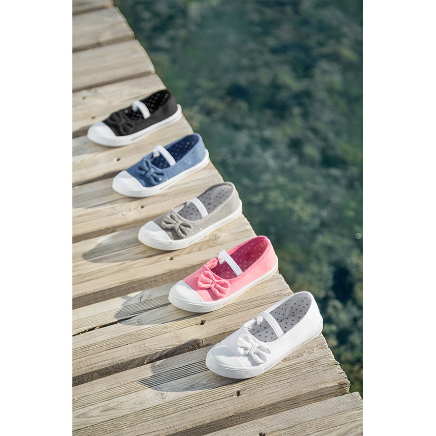 Zapatillas de lona elásticas con lazo para bebés del 28 al 35  Additional Zapatillas de lona elásticas con lazo para bebés del 28 al 35