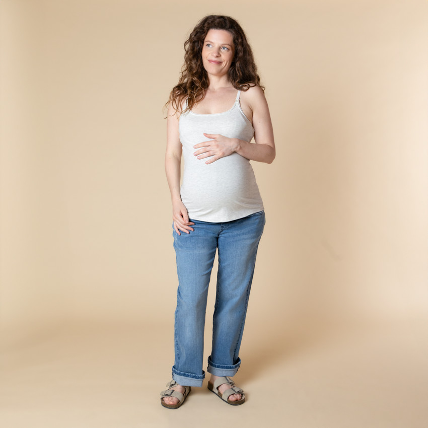 Débardeur de lactancia liso con sujetador integrado 