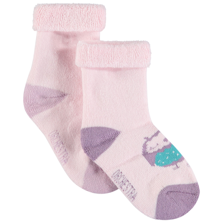 Pack de 2 pares de calcetines erizo/búho punto jacquard 