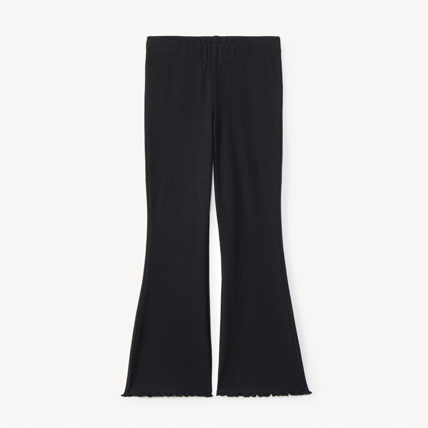 Legging côtelé et évasé finition ondulée pour fille 