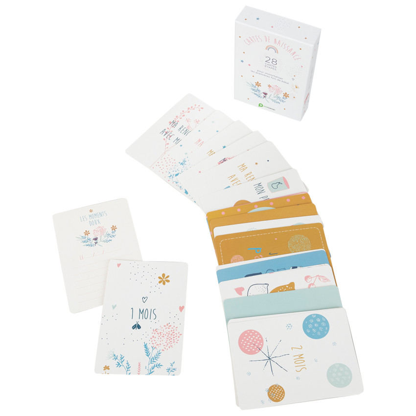 Tarjetas de fotos de nacimiento para niña x28 