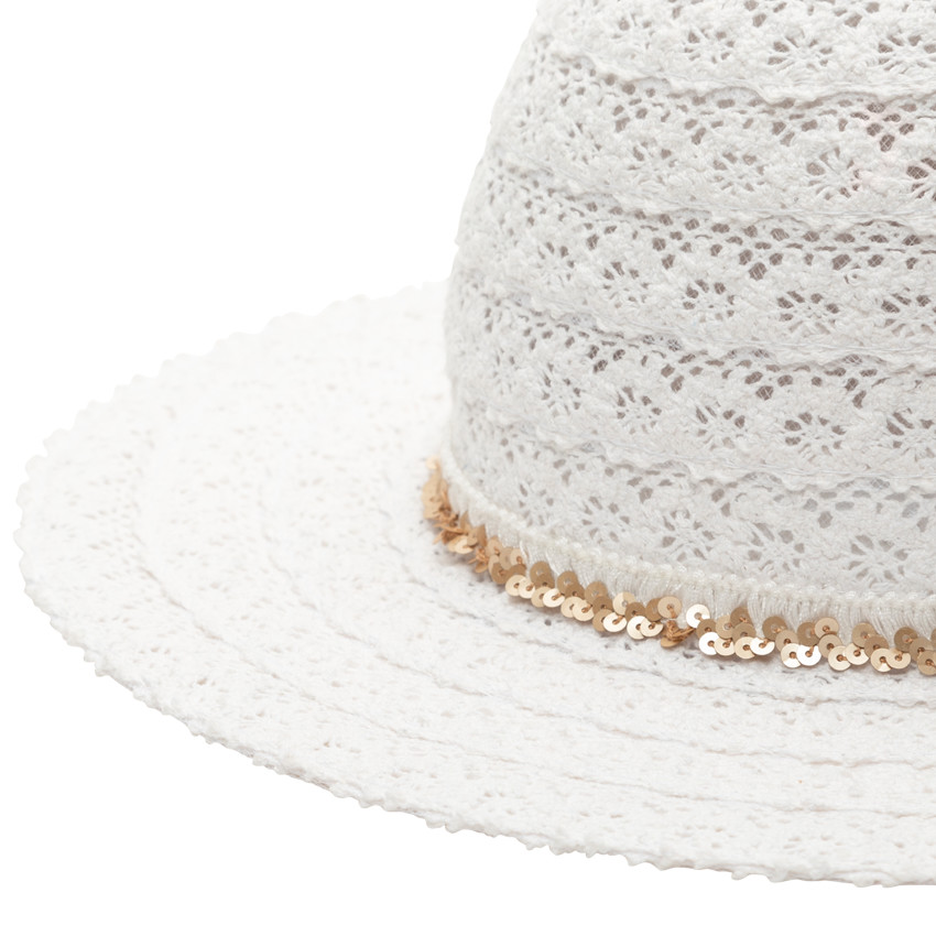 Sombrero efecto bordado con lentejuelas  Additional Sombrero efecto bordado con lentejuelas