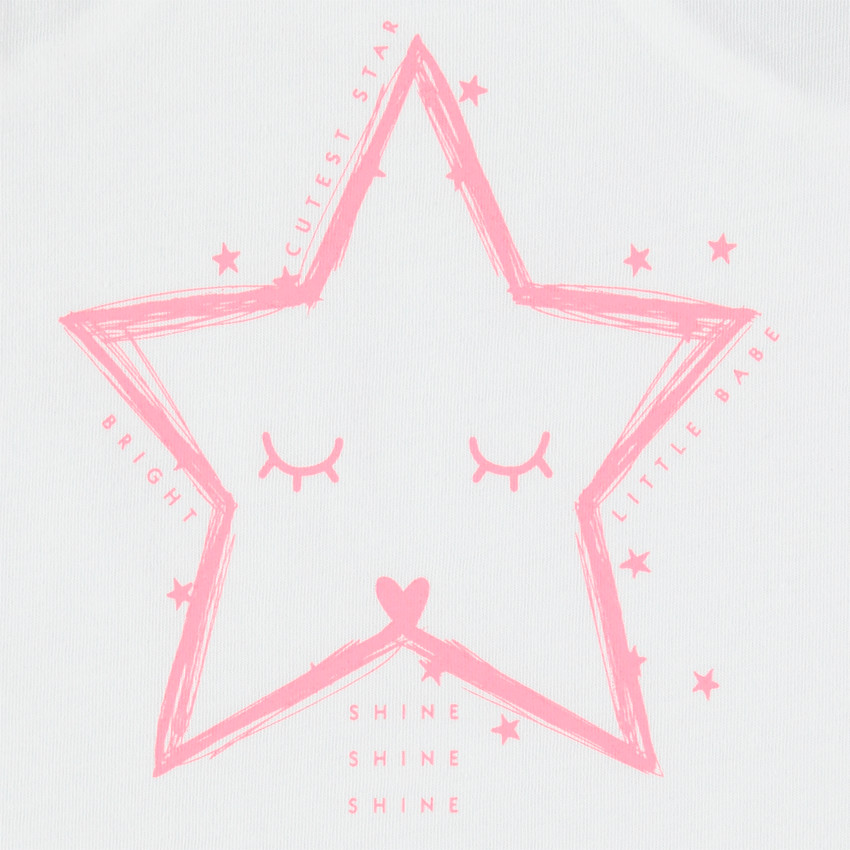 Pijama corto estampado de estrellas y short rosa  Additional Pijama corto estampado de estrellas y short rosa