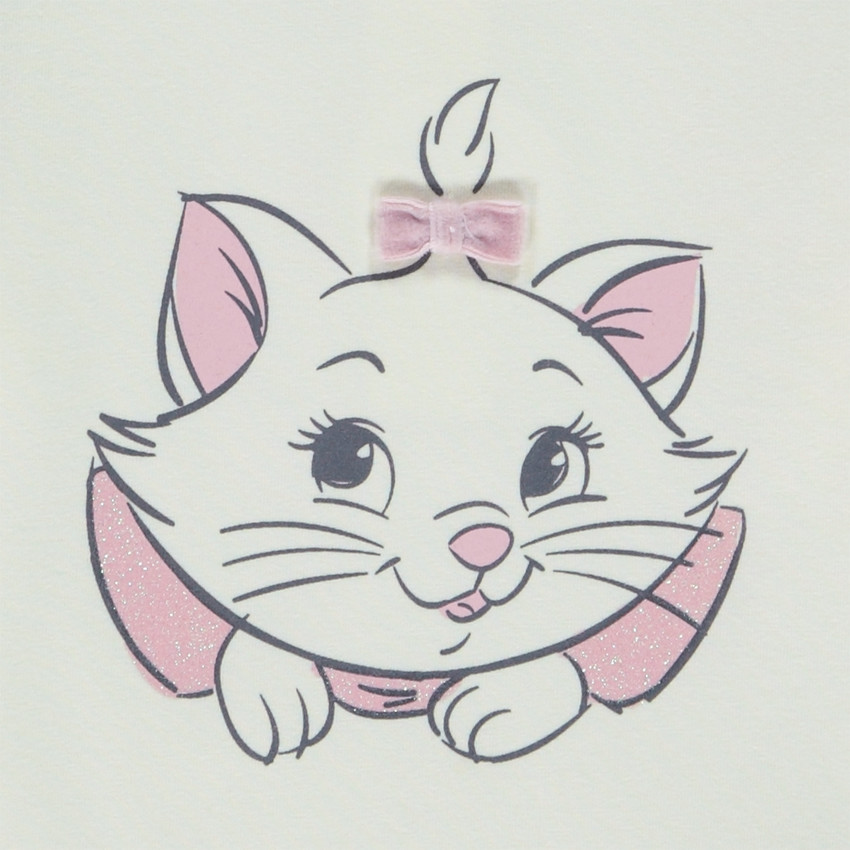 Camiseta de manga larga con volantes Marie Disney para bebé niña 