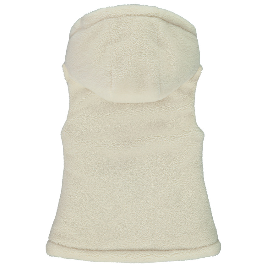 Chaleco de pelo sintético con capucha para niña 