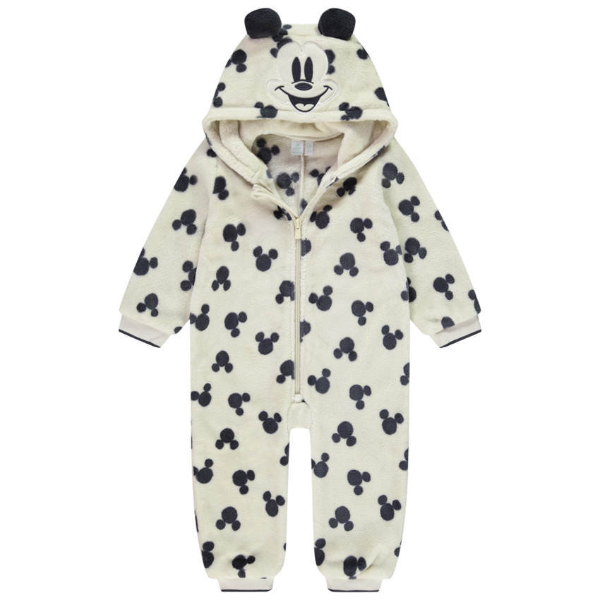 Pelele de sherpa con capucha Mickey Disney para bebé niño 